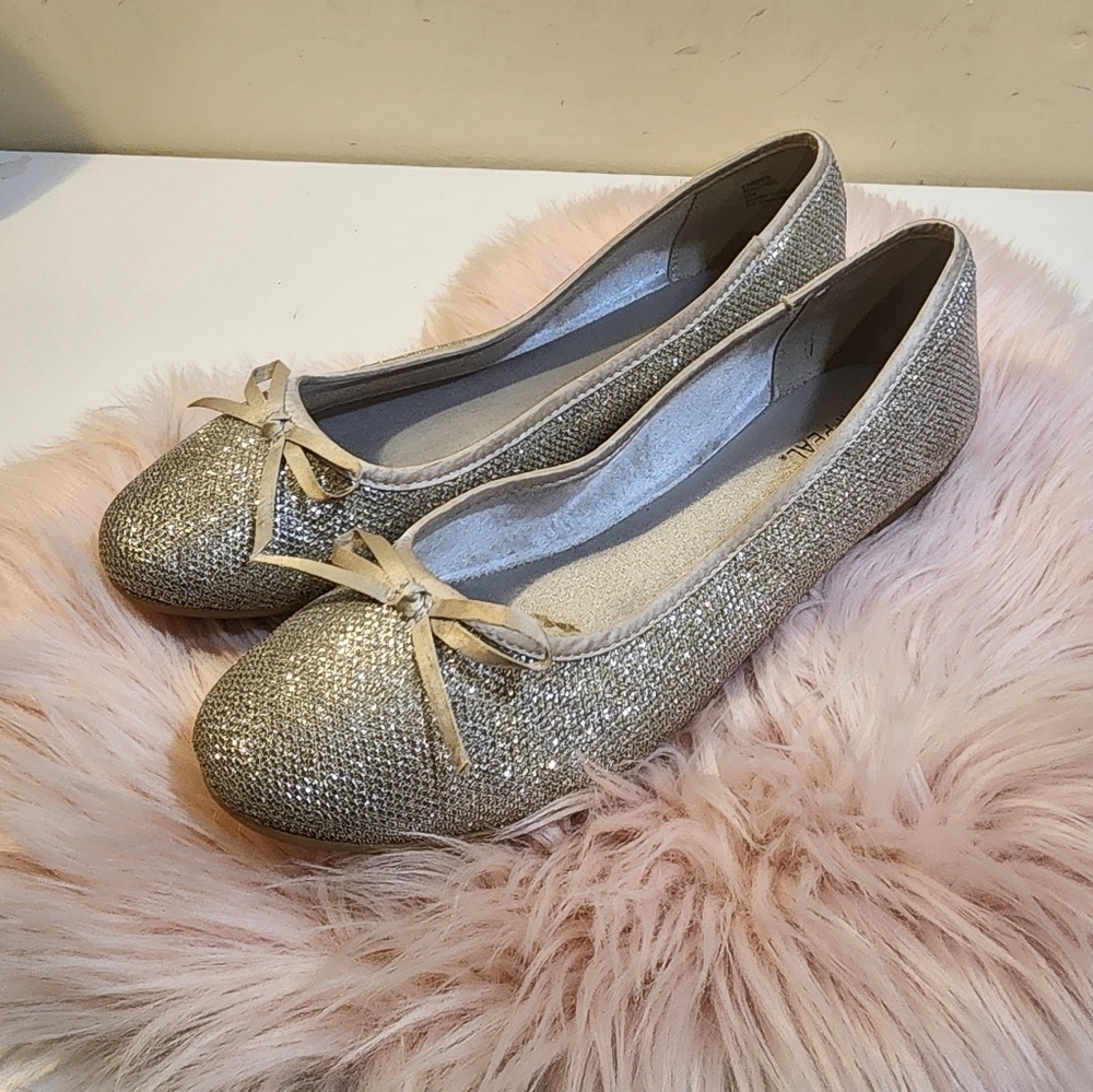 Xappeal women's glitter ballet flat shoes size 9